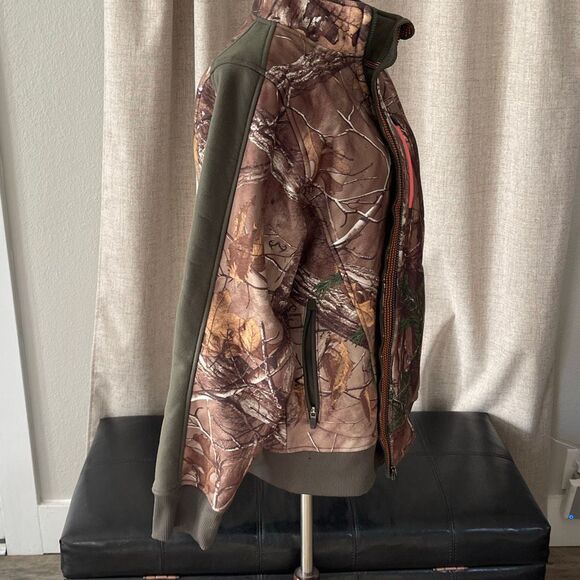 Under Armour Fleece Jacket Womens Size L Ayton Realtree Camo UA Storm Full Zip - Picture 5 of 15